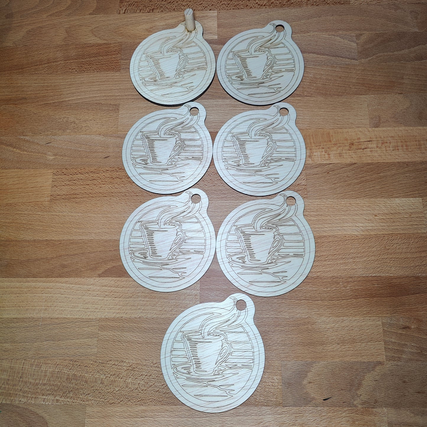ronde Onderzetters met houder