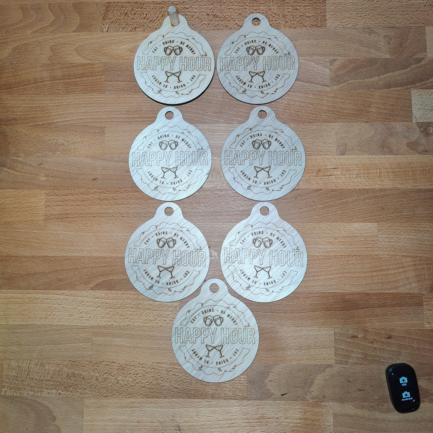 ronde Onderzetters met houder