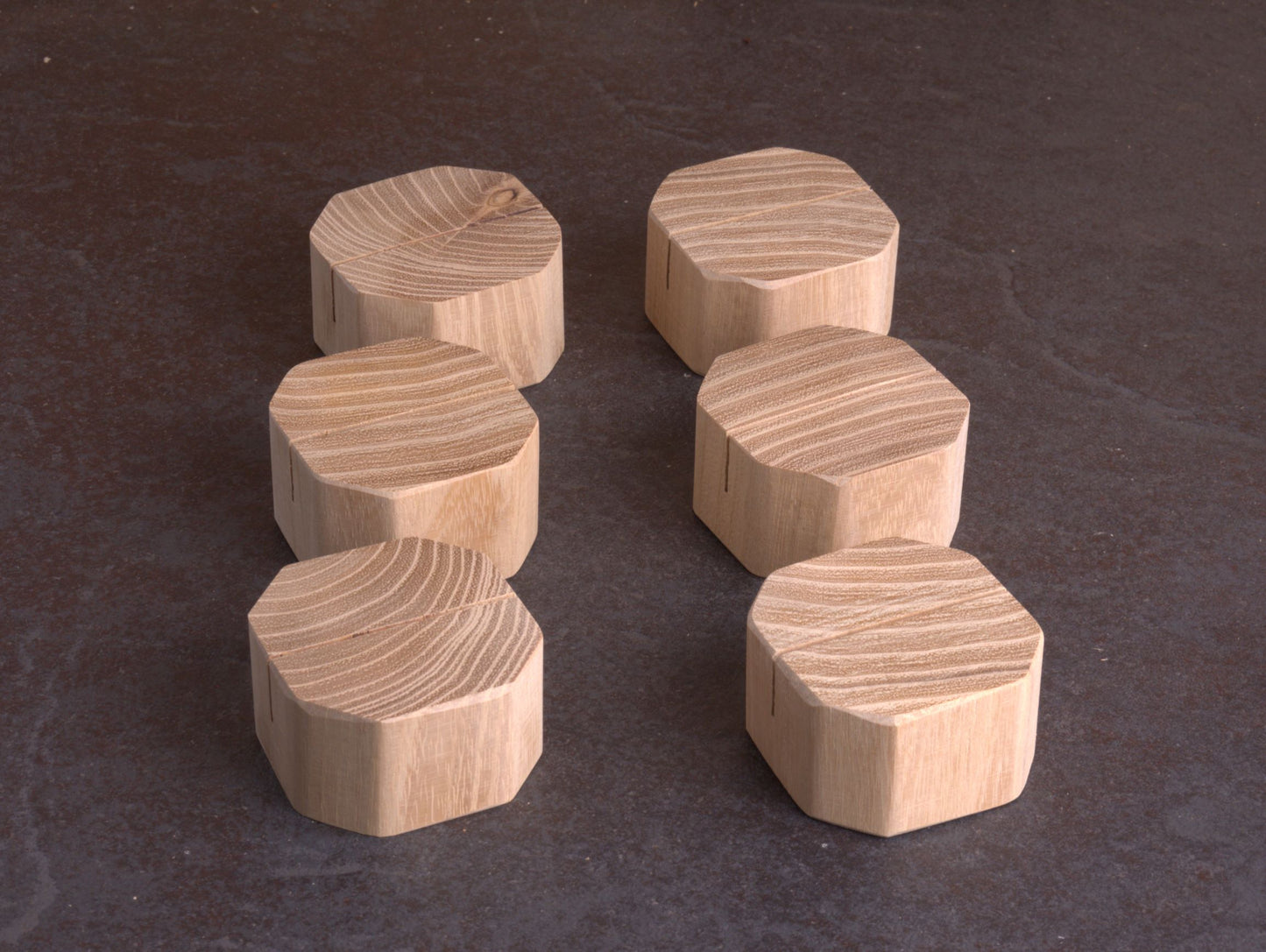 Hardwood card/photo holder