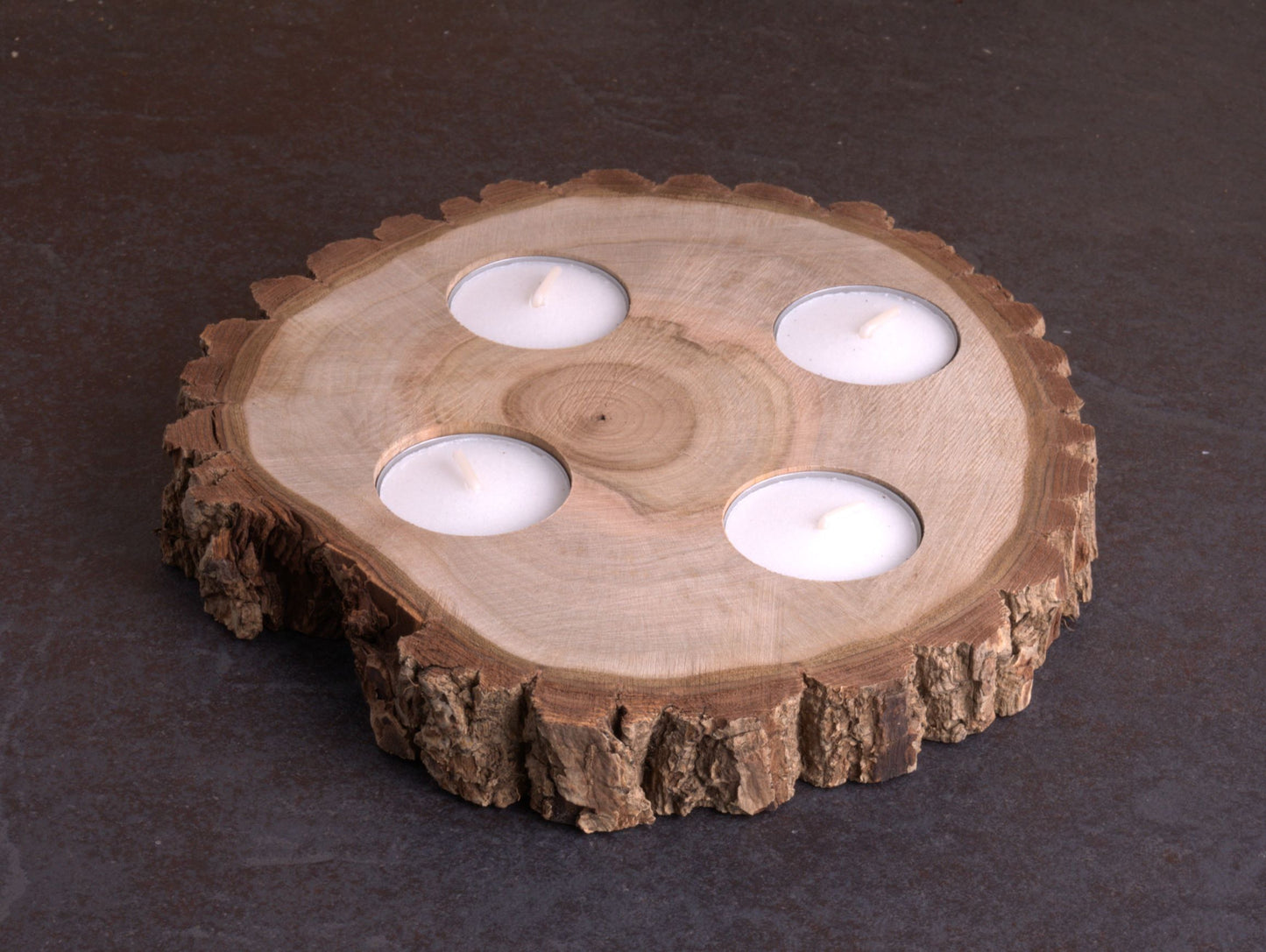 Grenen Boomstam Theelichthouder (Centerpiece)