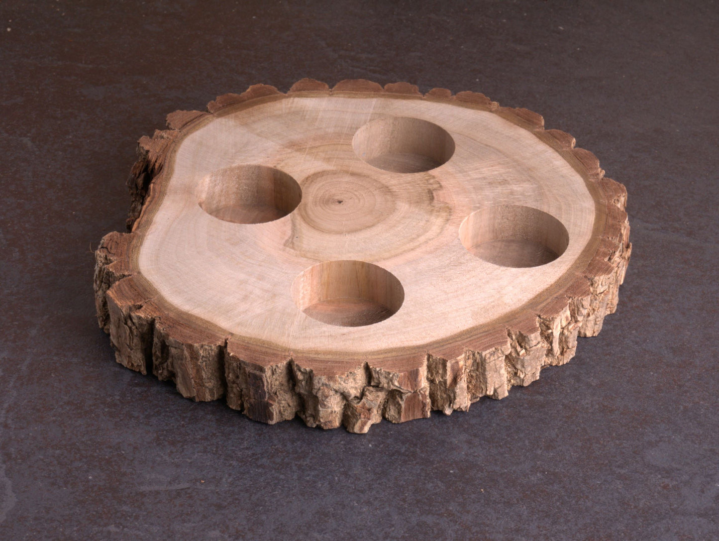 Grenen Boomstam Theelichthouder (Centerpiece)