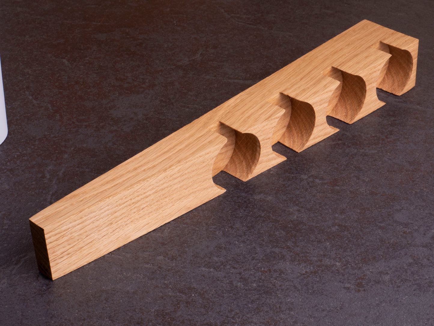 Oak tea light, rustic candlestick