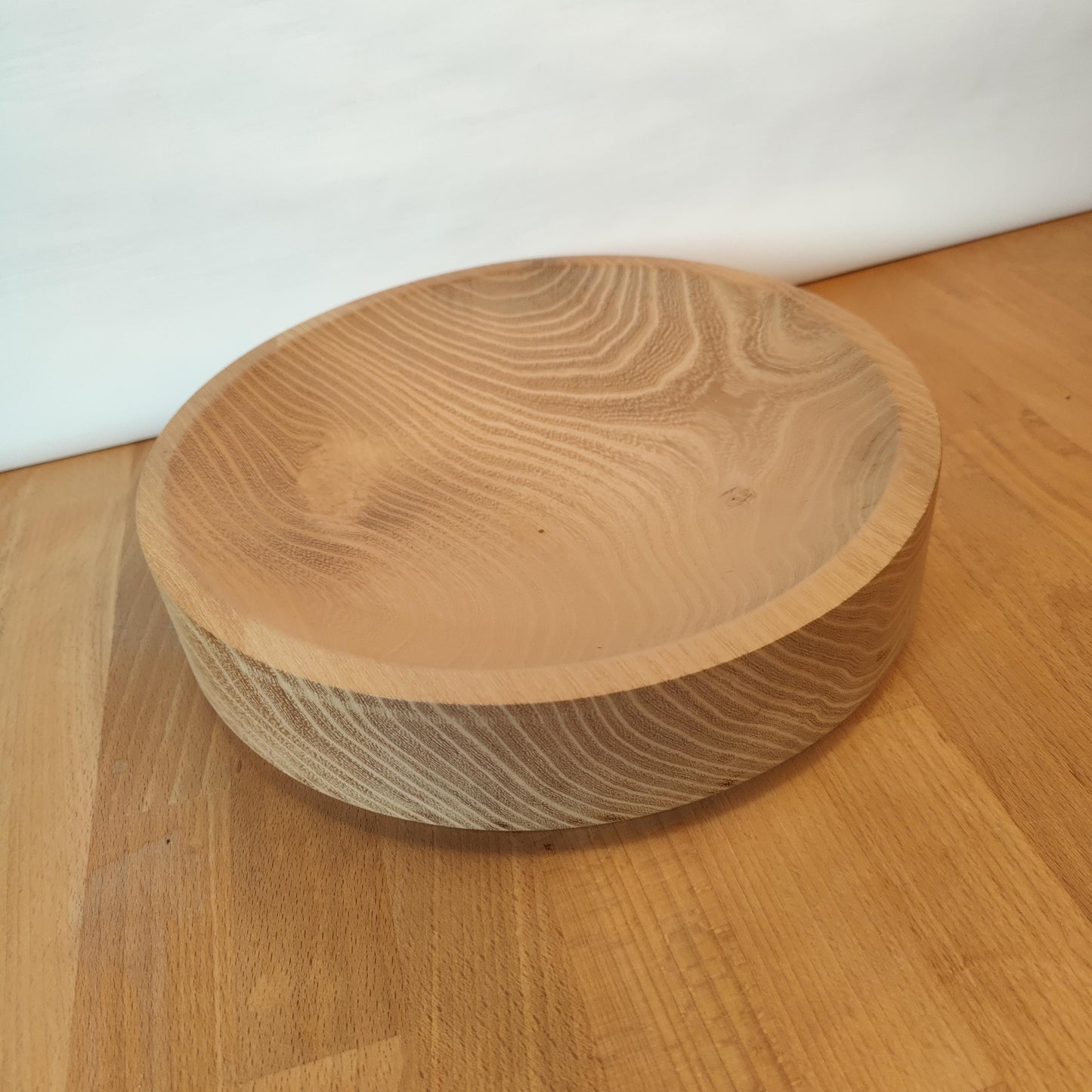 Ronde eiken fruitschaal